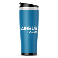 Thumbnail for Airbus A380 & Text Designed Stainless Steel Travel Mugs