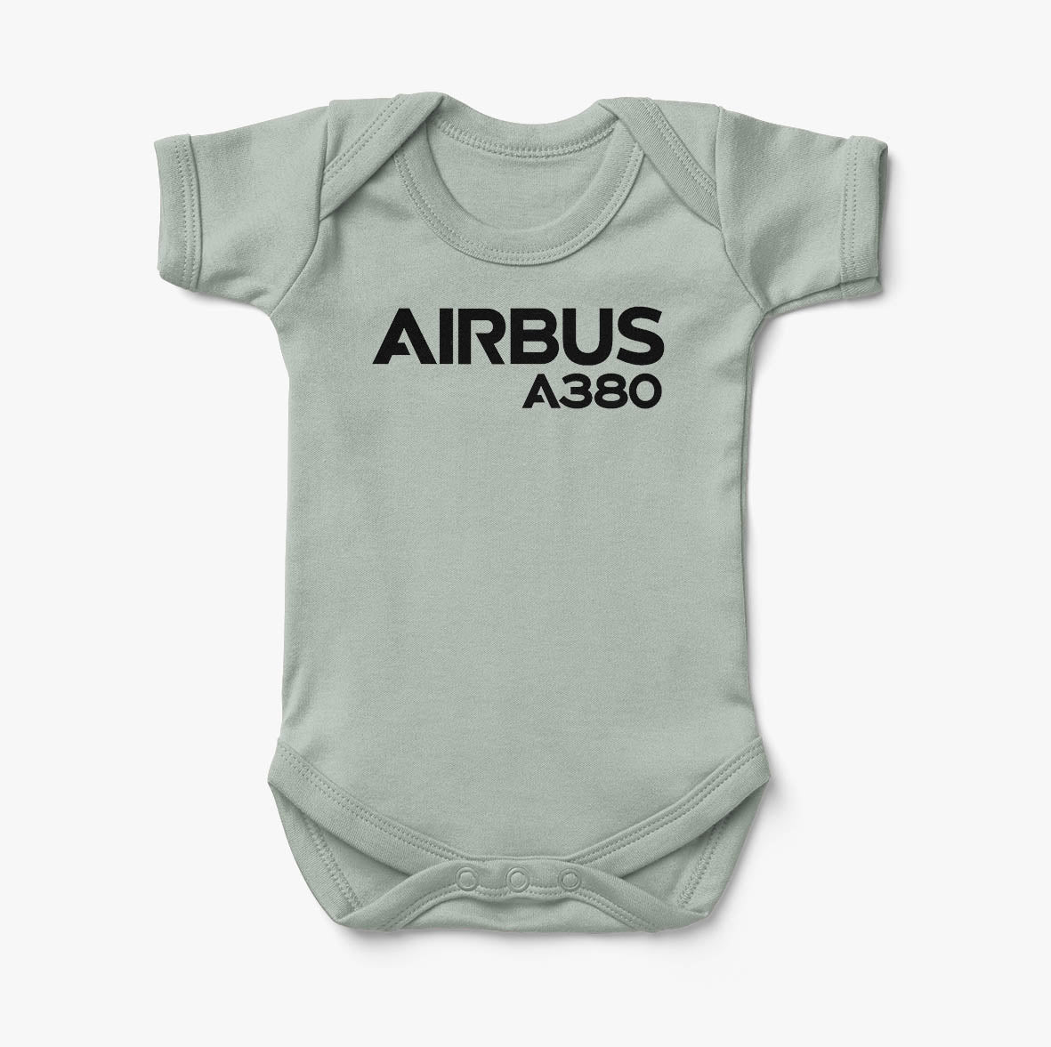 Airbus A380 & Text Designed Baby Bodysuits