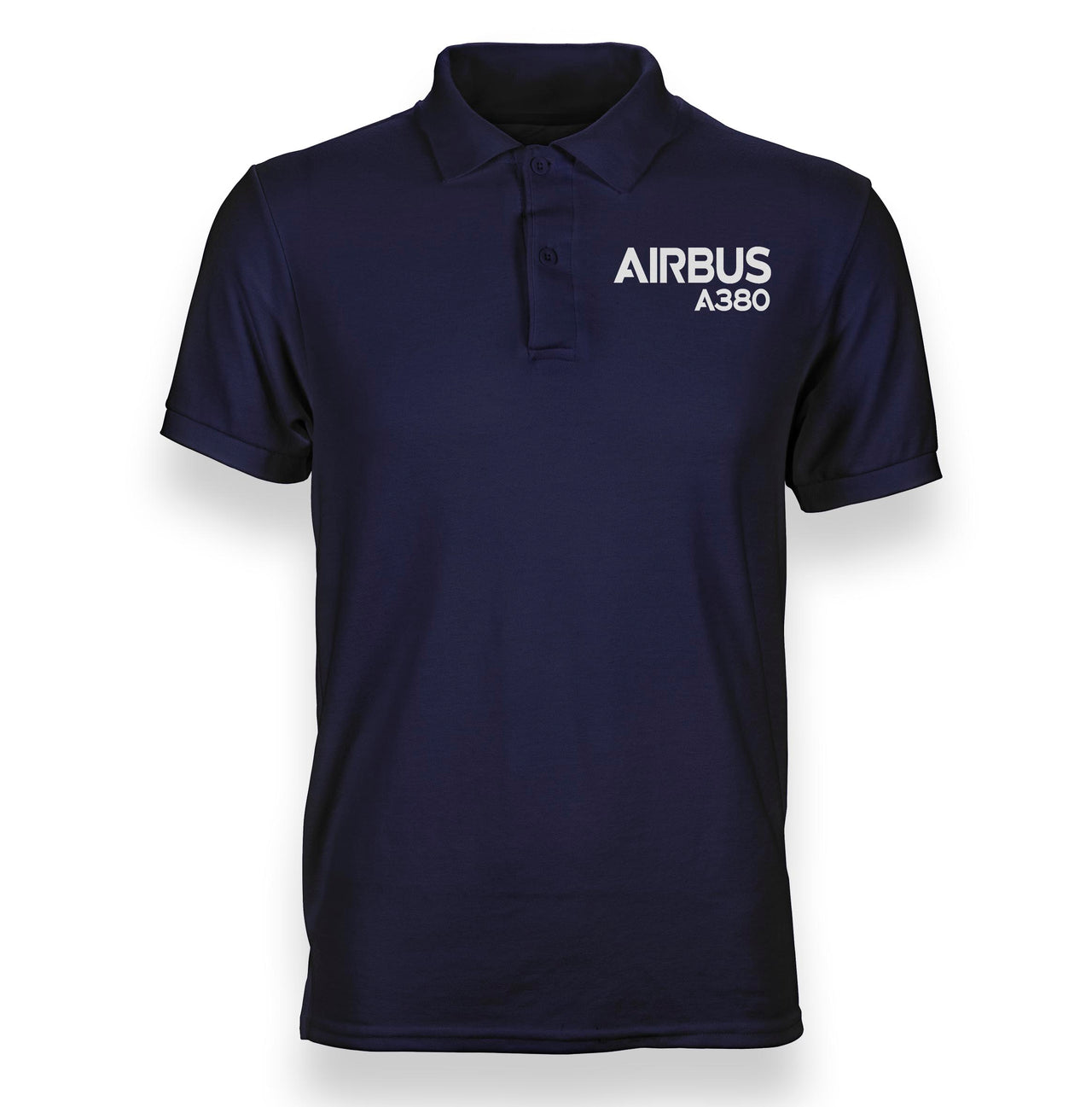 Airbus A380 & Text Designed Polo T-Shirts