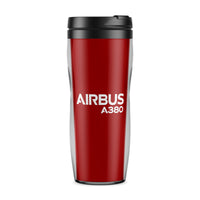 Thumbnail for Airbus A380 & Text Designed Travel Mugs