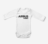 Thumbnail for Airbus A380 & Text Designed Baby Bodysuits