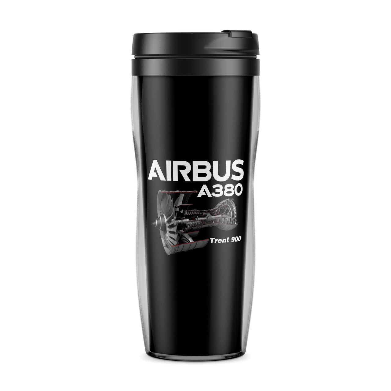 Airbus A380 & Trent 900 Engine Designed Plastic Travel Mugs