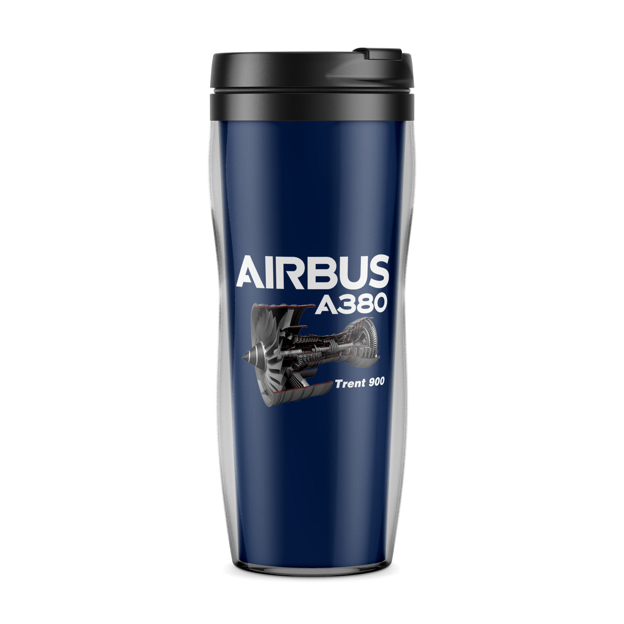 Airbus A380 & Trent 900 Engine Designed Plastic Travel Mugs