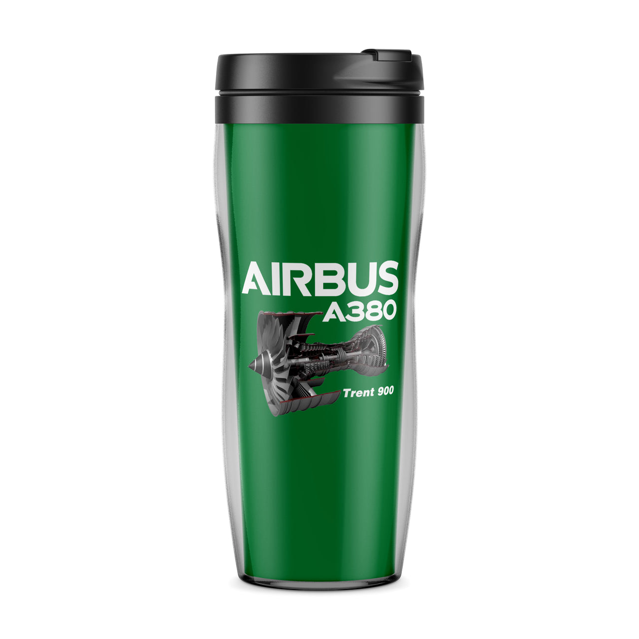Airbus A380 & Trent 900 Engine Designed Plastic Travel Mugs