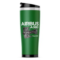 Thumbnail for Airbus A380 & Trent 900 Engine Designed Stainless Steel Travel Mugs