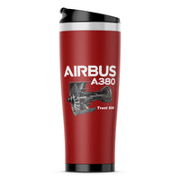 Thumbnail for Airbus A380 & Trent 900 Engine Designed Stainless Steel Travel Mugs