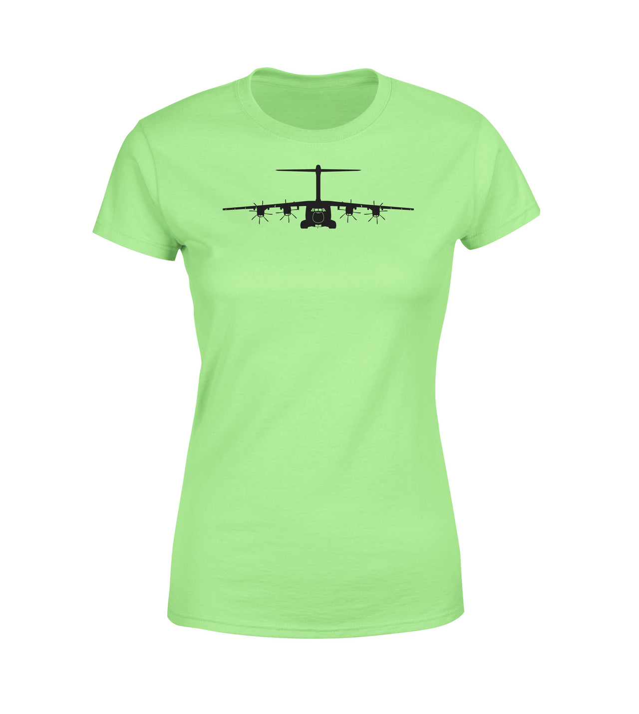 Airbus A400M Silhouette Designed Women T-Shirts