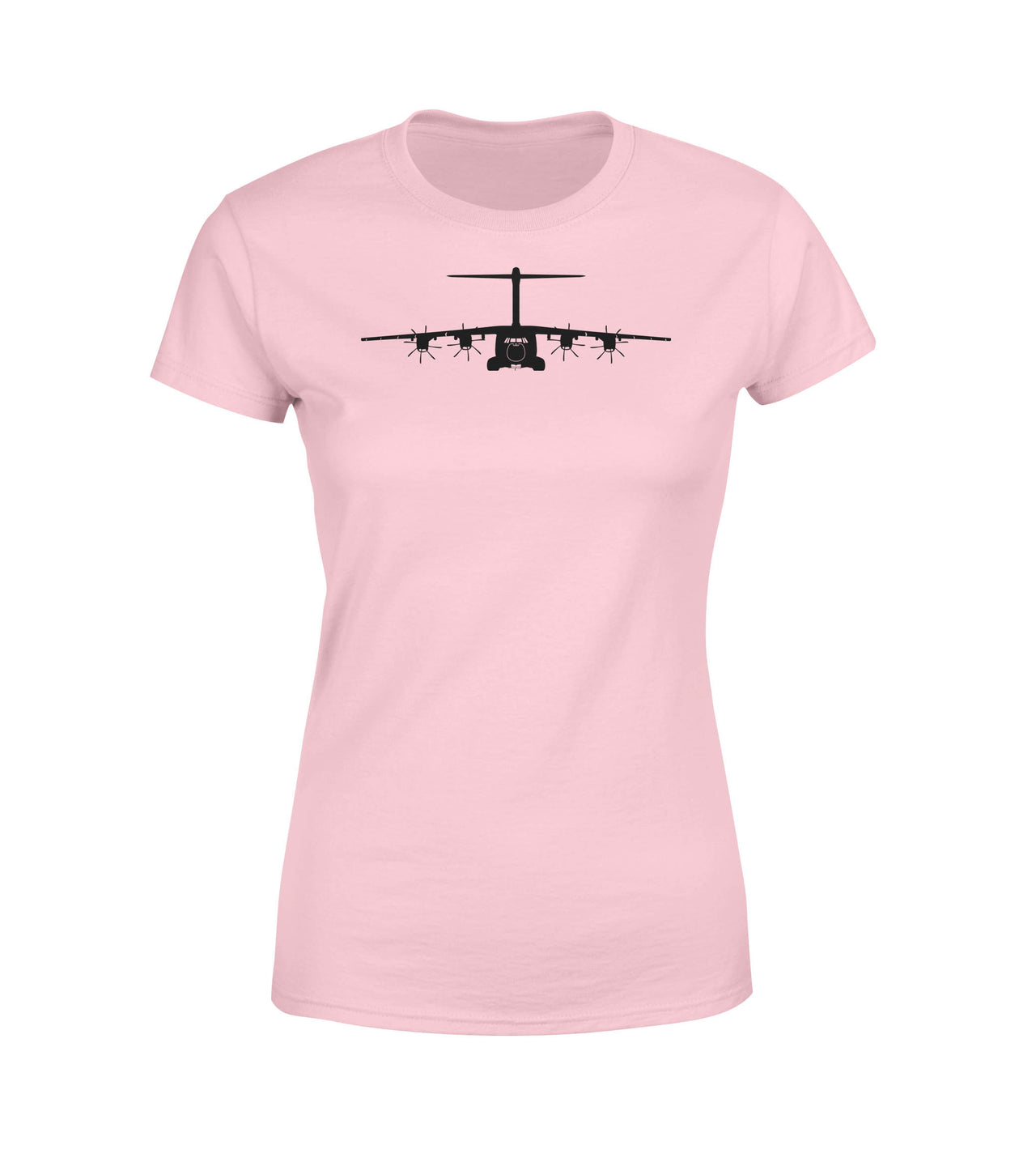 Airbus A400M Silhouette Designed Women T-Shirts
