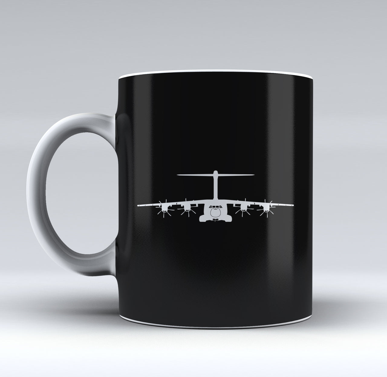 Airbus A400M Silhouette Designed Mugs