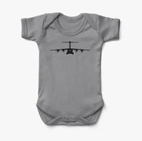 Thumbnail for Airbus A400M Silhouette Designed Baby Bodysuits