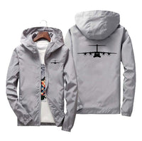 Thumbnail for Airbus A400M Silhouette Designed Windbreaker Jackets