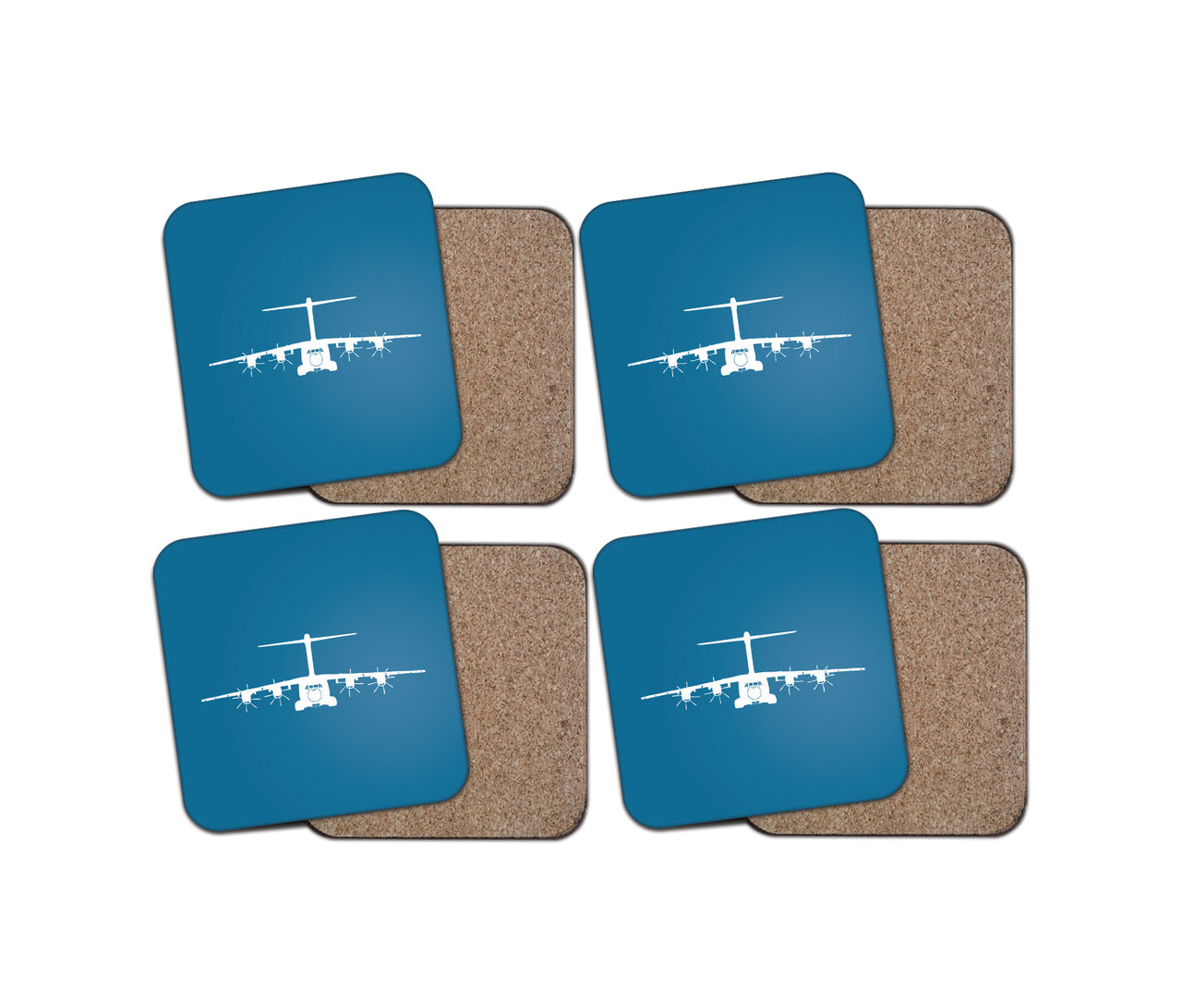 Airbus A400M Silhouette Designed Coasters
