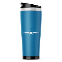 Thumbnail for Airbus A400M Silhouette Designed Travel Mugs
