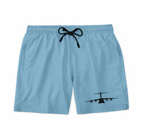 Thumbnail for Airbus A400M Silhouette Designed Swim Trunks & Shorts
