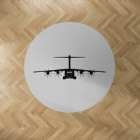 Thumbnail for Airbus A400M Silhouette Designed Carpet & Floor Mats (Round)