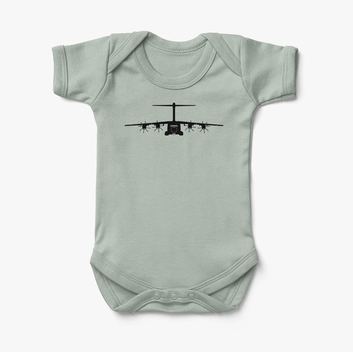 Airbus A400M Silhouette Designed Baby Bodysuits
