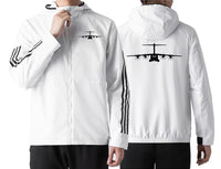 Thumbnail for Airbus A400M Silhouette Designed Windbreaker Jackets
