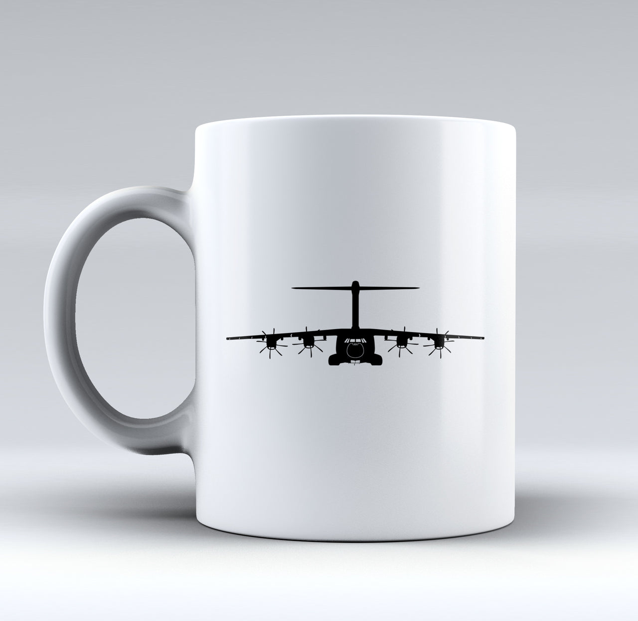 Airbus A400M Silhouette Designed Mugs