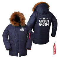 Thumbnail for Airbus A400M & Plane Designed Parka Bomber Jackets