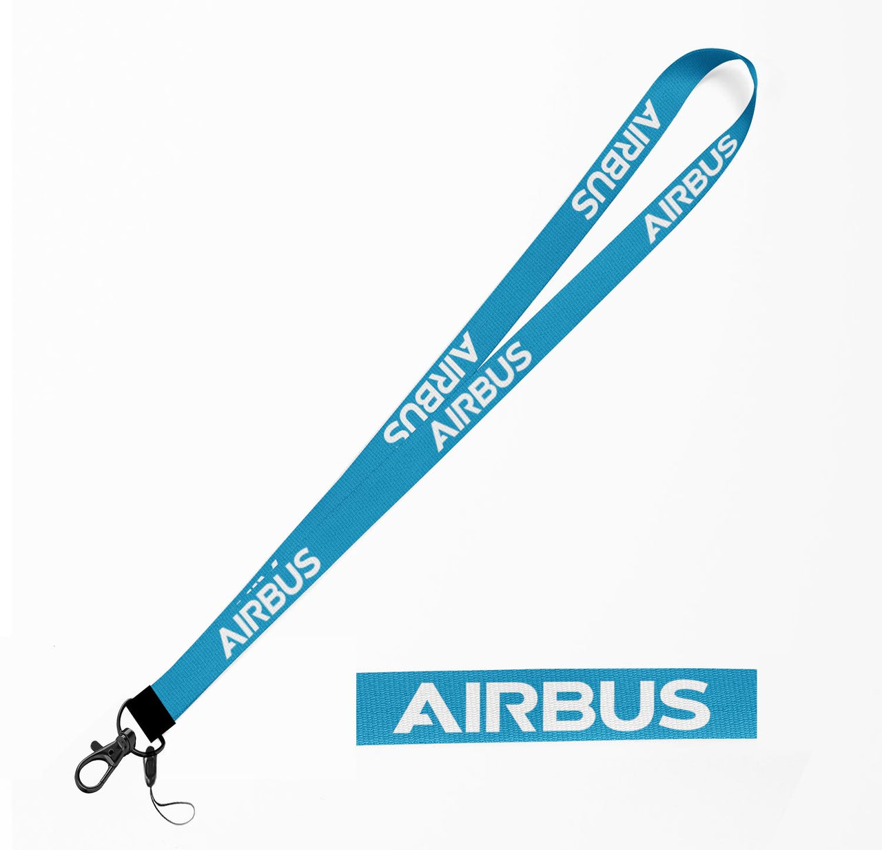 Airbus & Text Designed Lanyard & ID Holders