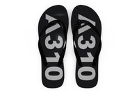 Thumbnail for Airbus A310 Text Designed Slippers (Flip Flops)