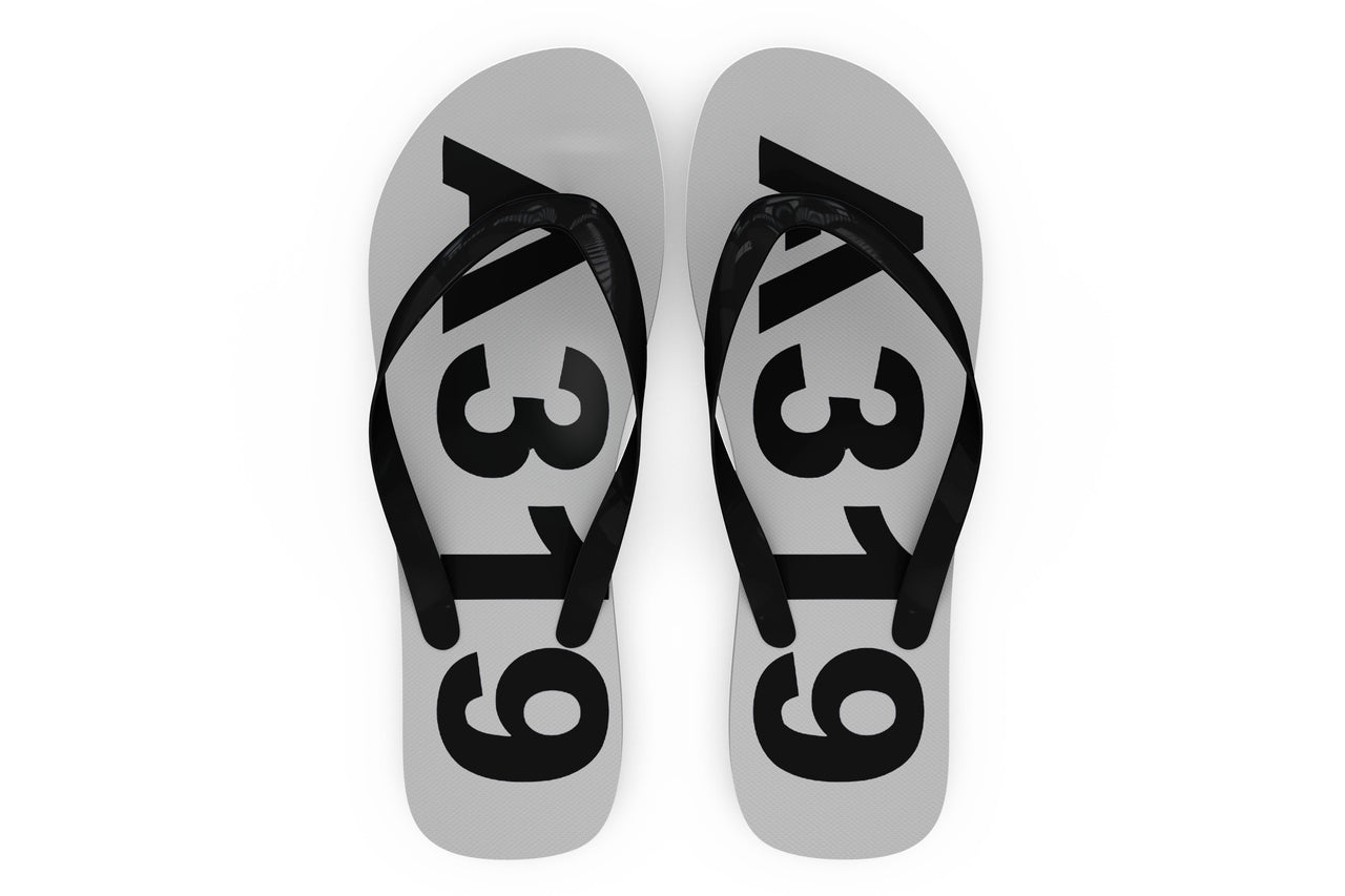 Airbus A319 Text Designed Slippers (Flip Flops)