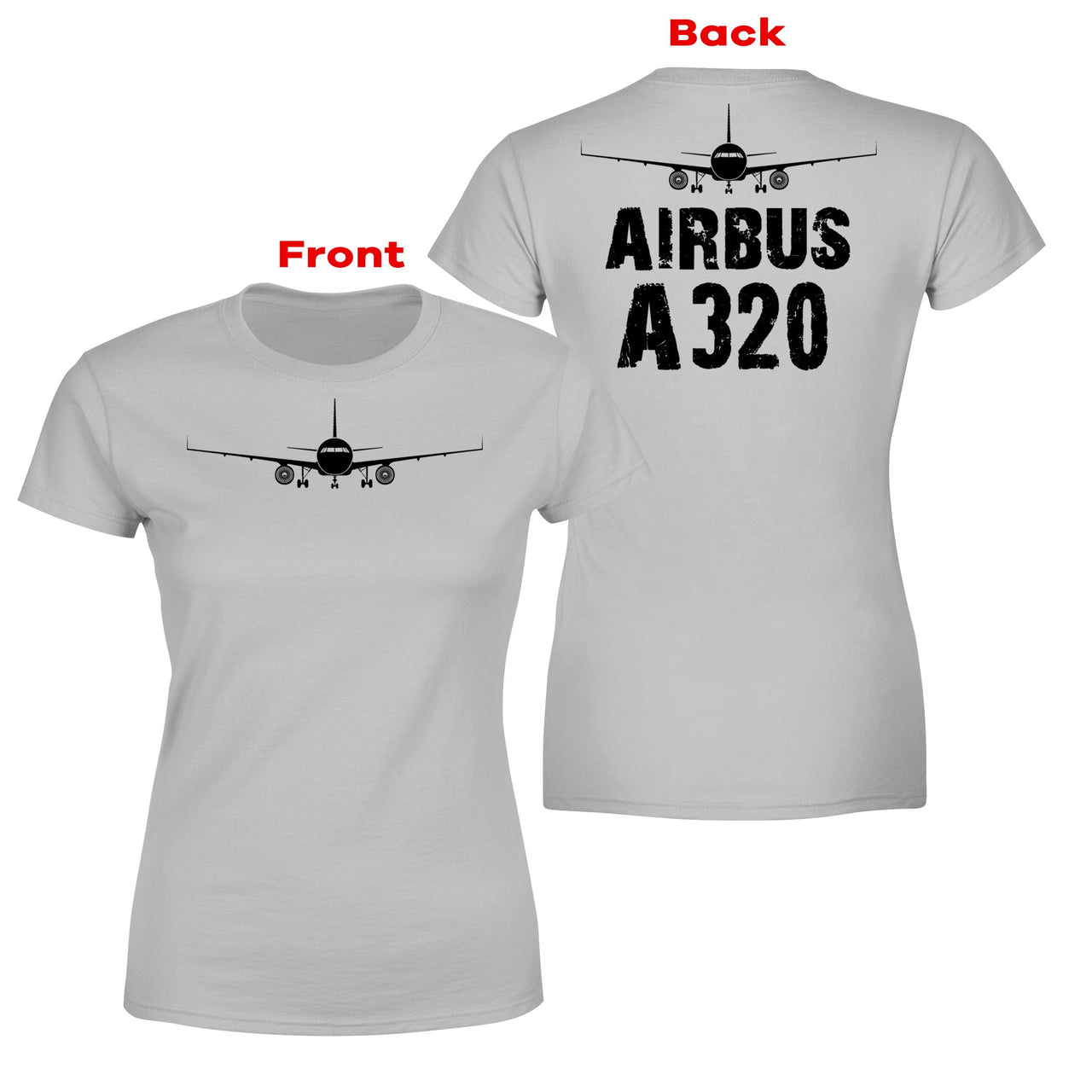 Airbus A320 & Plane Designed Double-Side T-Shirts