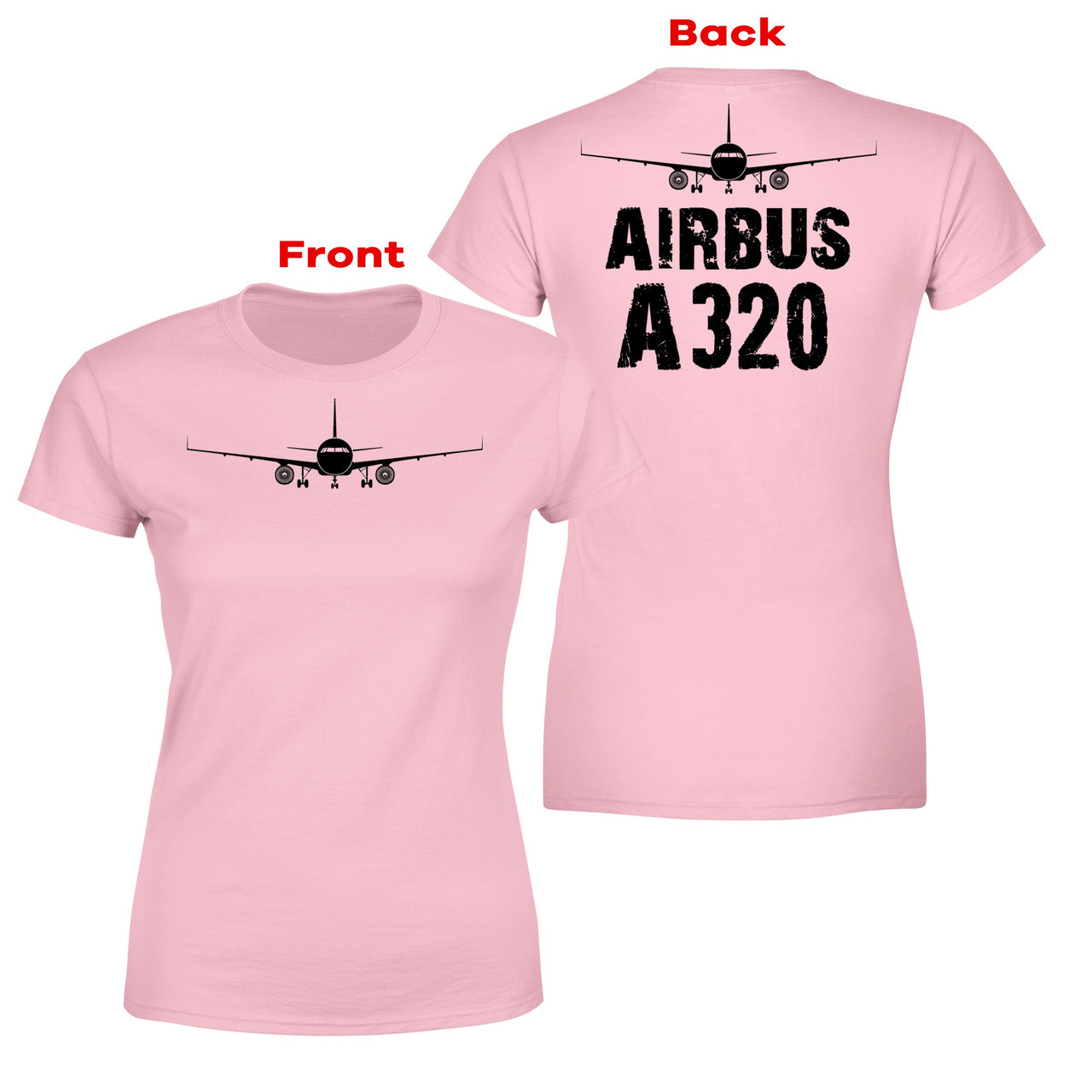 Airbus A320 & Plane Designed Double-Side T-Shirts