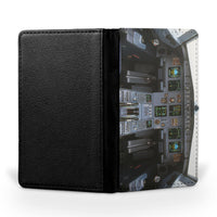 Thumbnail for Airbus A320 Cockpit Wide Printed Passport & Travel Cases