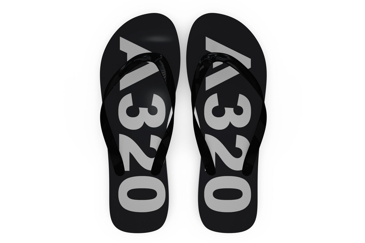 Airbus A320 Text Designed Slippers (Flip Flops)
