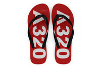 Thumbnail for Airbus A320 Text Designed Slippers (Flip Flops)