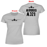 Thumbnail for Airbus A321 & Plane Designed Double-Side T-Shirts