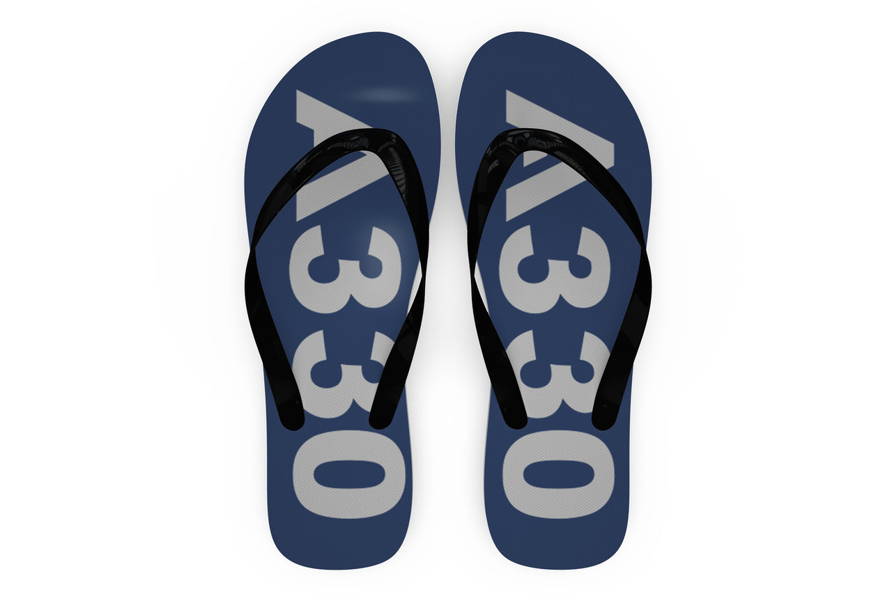 Airbus A330 Text Designed Slippers (Flip Flops)