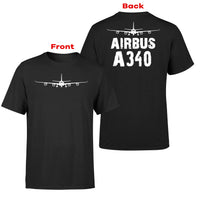 Thumbnail for Airbus A340 & Plane Designed Double-Side T-Shirts