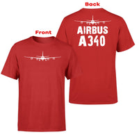 Thumbnail for Airbus A340 & Plane Designed Double-Side T-Shirts