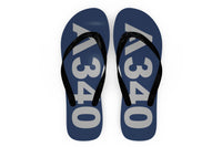 Thumbnail for Airbus A340 Text Designed Slippers (Flip Flops)