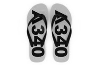 Thumbnail for Airbus A340 Text Designed Slippers (Flip Flops)