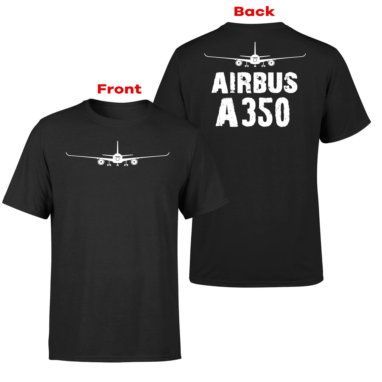 Airbus A350 & Plane Designed Double-Side T-Shirts