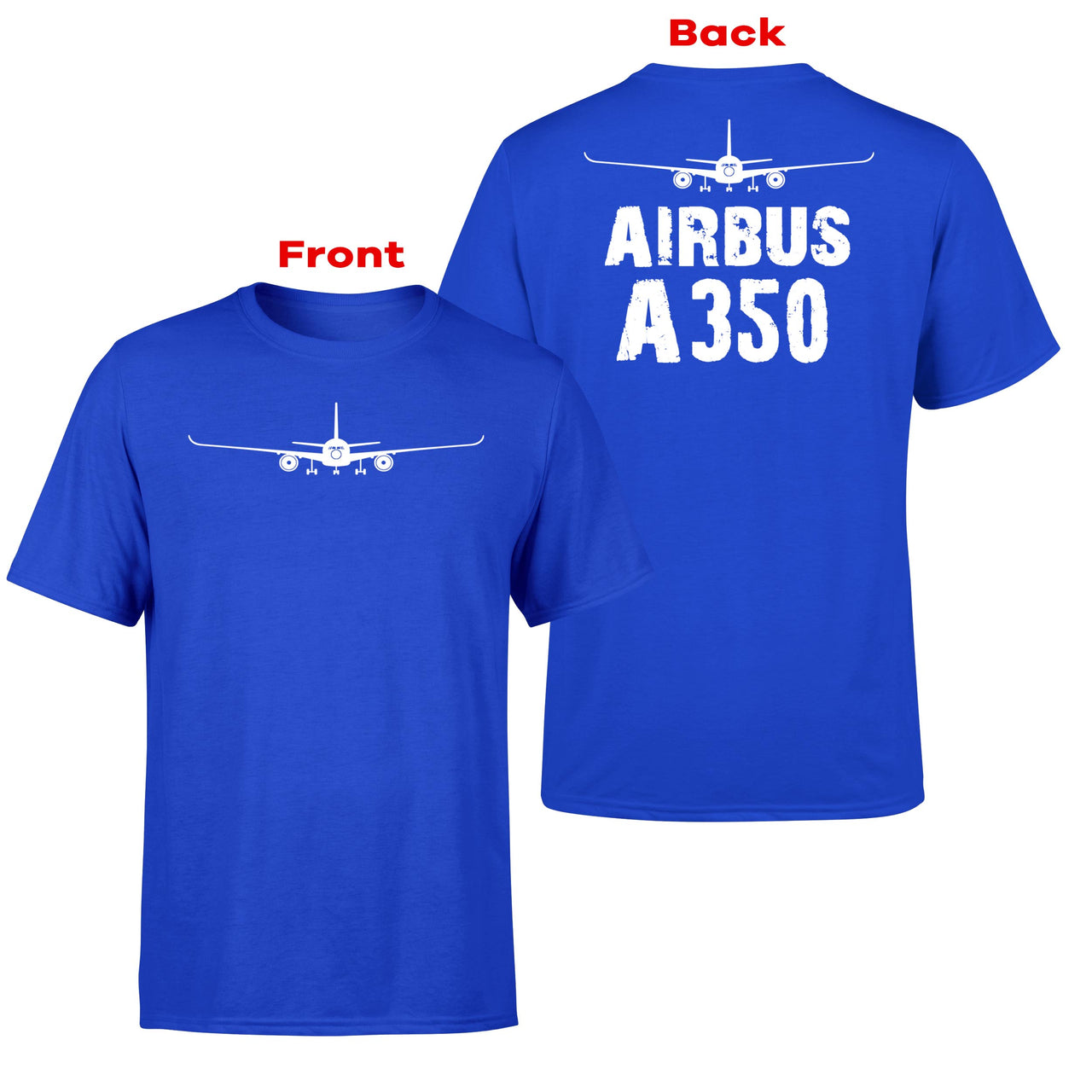 Airbus A350 & Plane Designed Double-Side T-Shirts