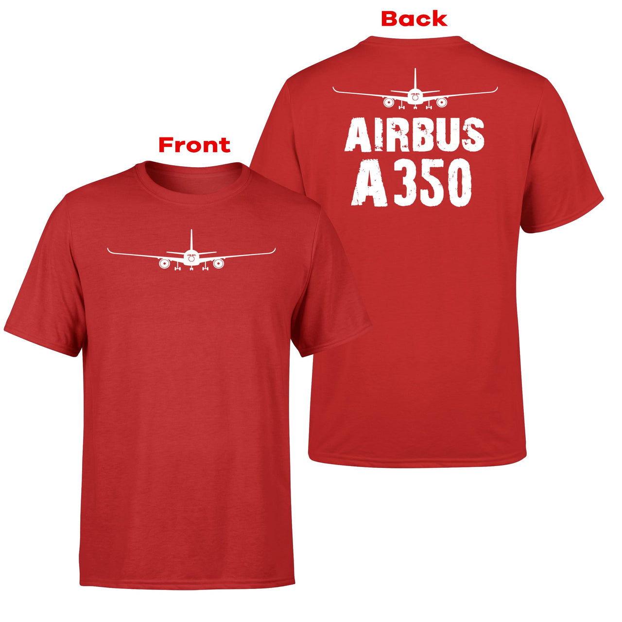 Airbus A350 & Plane Designed Double-Side T-Shirts