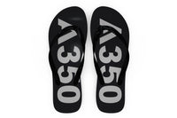Thumbnail for Airbus A350 Text Designed Slippers (Flip Flops)