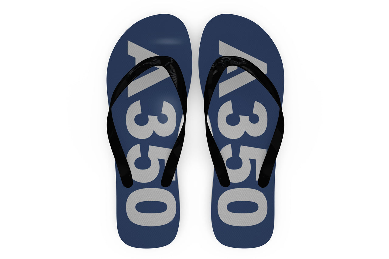 Airbus A350 Text Designed Slippers (Flip Flops)