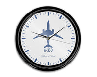 Thumbnail for Airbus A350 Printed Wall Clocks Aviation Shop 