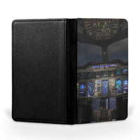 Thumbnail for Airbus A380 Cockpit Printed Passport & Travel Cases