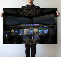 Thumbnail for Airbus A380 Cockpit Printed Posters Aviation Shop 