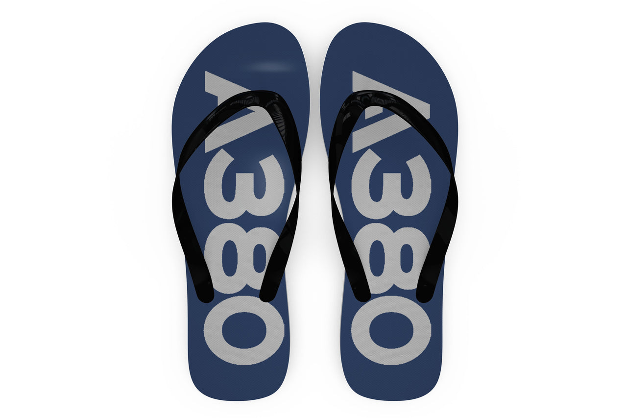 Airbus A380 Text Designed Slippers (Flip Flops)