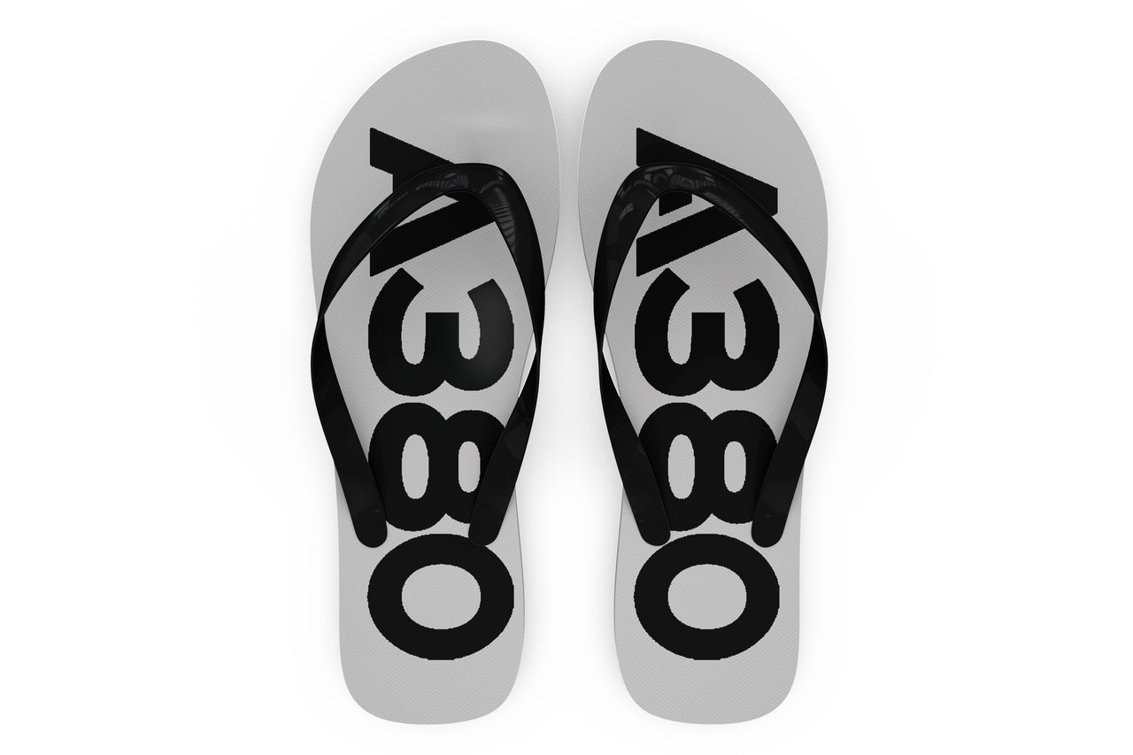 Airbus A380 Text Designed Slippers (Flip Flops)