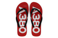 Thumbnail for Airbus A380 Text Designed Slippers (Flip Flops)