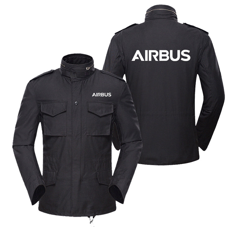Airbus & Text Designed Military Coats
