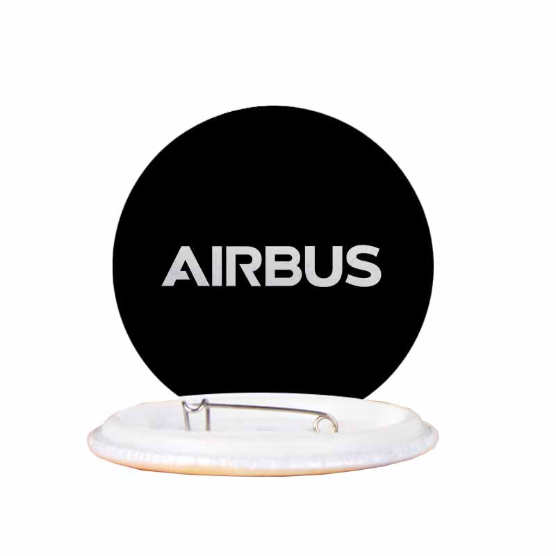 Airbus & Text Designed Pins